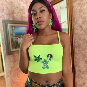 Power puff girlxcarebearxpotleaf tank top
